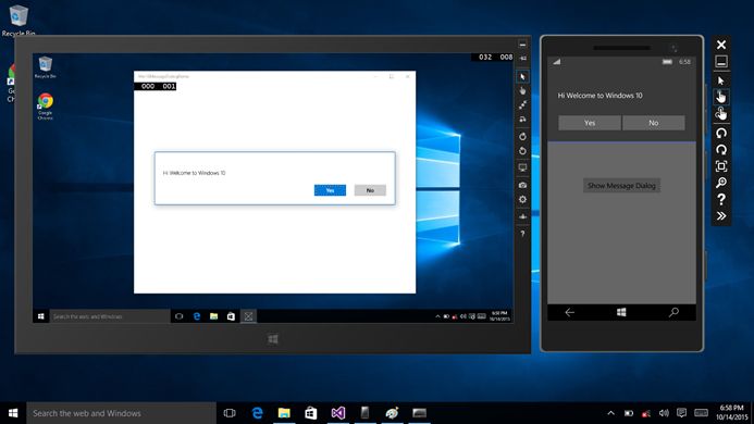 Simulator and Mobile